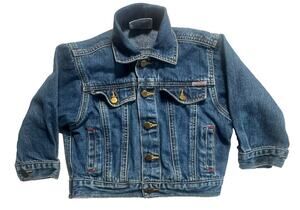 Thomas The Tank Engine 4T Denim Jean Jacket Kids Blue Button Front Vintage